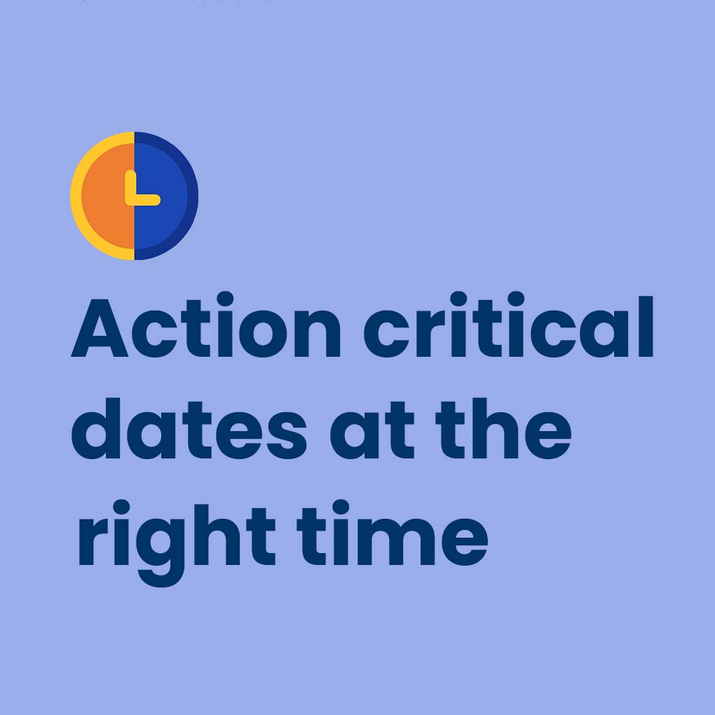 Critical dates